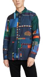 Ps Paul Smith Tailored Fit Shirt In Block Print