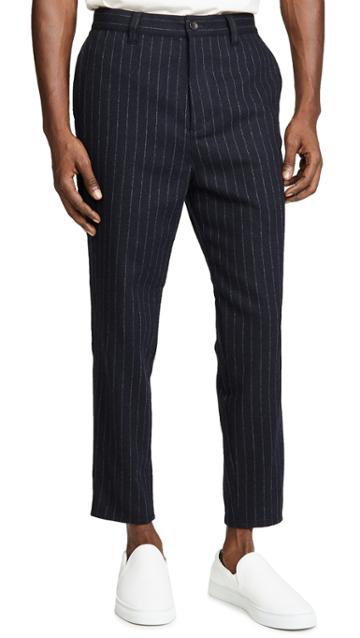 Gustav Von Aschenbach Striped Light Tweed Trousers