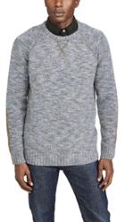 Billy Reid Space Dye Cashmere Crew Neck Sweatshirt