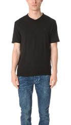 Calvin Klein Jeans Mixed Media V Neck Tee