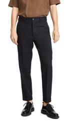 Marni Patterned Pinstripe Wool Trousers