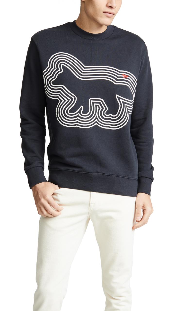 Maison Kitsune Radar Fox Sweatshirt