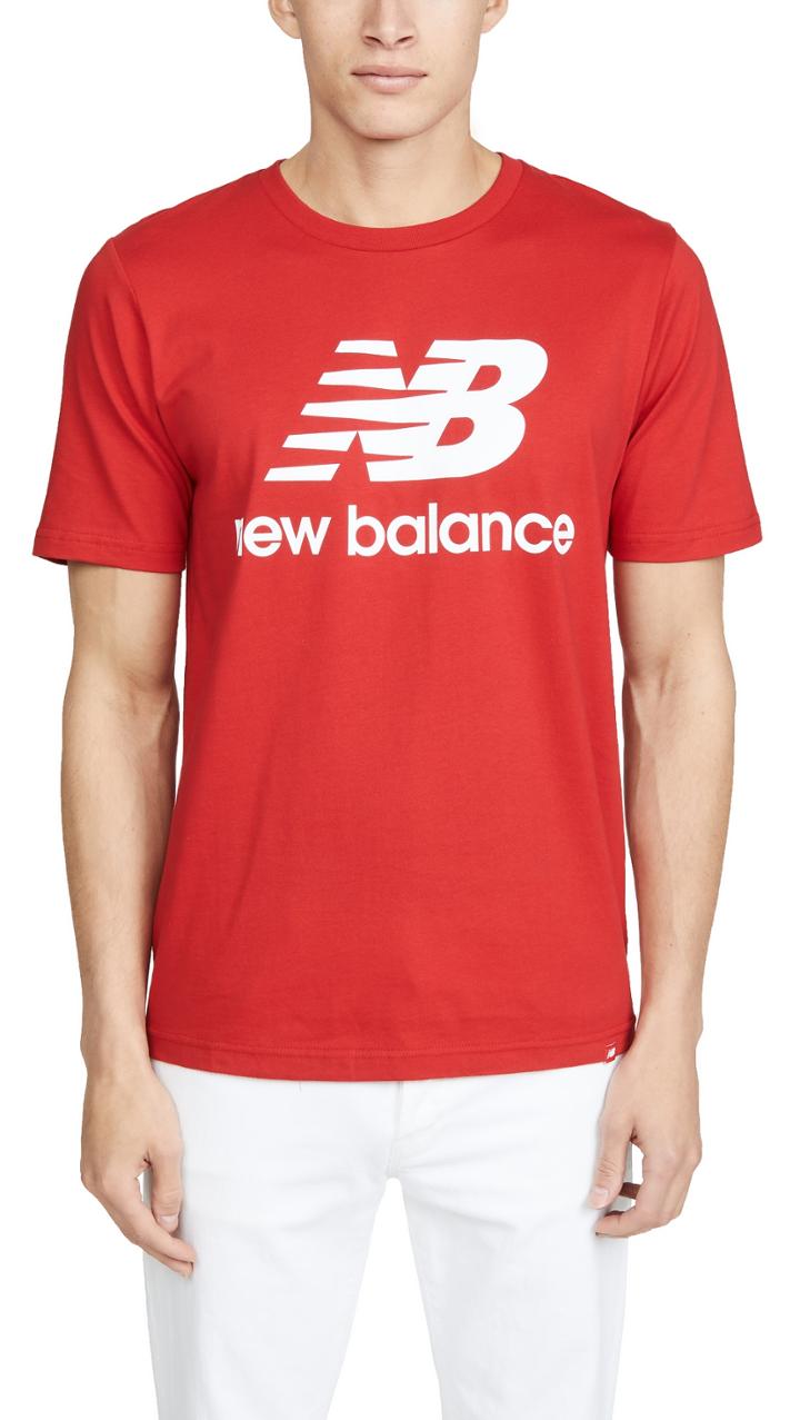 New Balance Essentials Stacked Logo Tee Shirt