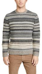 Vince Fairisle Long Sleeve Sweater