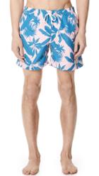Bather Tropical Palms Swim Trunks