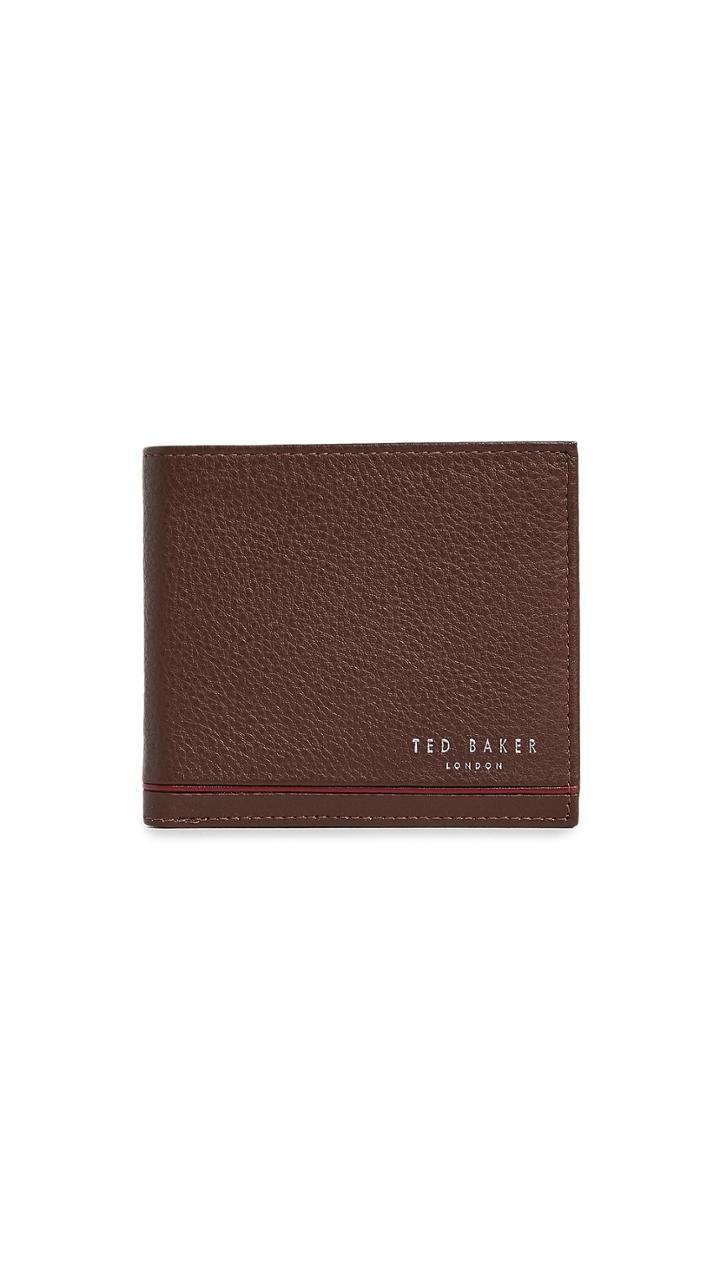 Ted Baker Stripe Detail Bifold Wallet