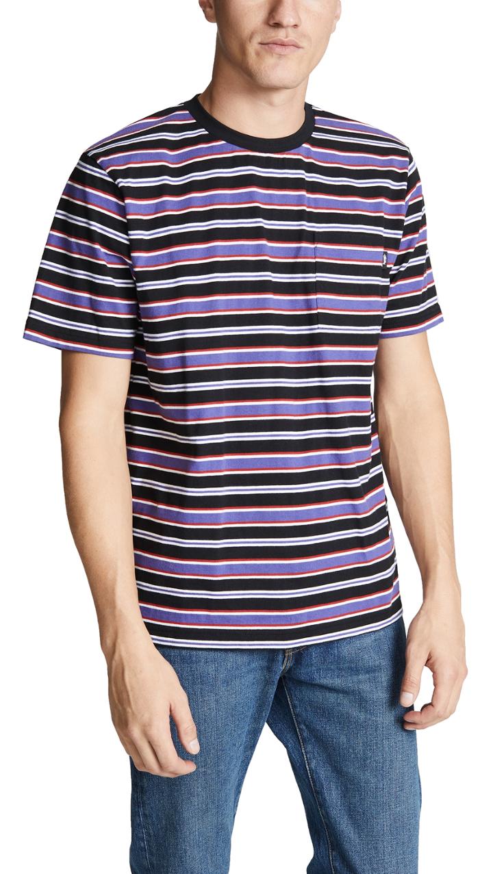 Stussy Dennis Stripe Crew Neck Tee