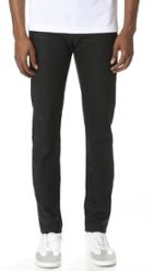 Naked Famous Super Guy Solid Black Selvedge Jeans