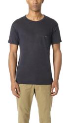 Todd Snyder Linen Jersey Button Pocket Tee
