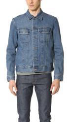 A P C Washed Stretch New Denim Jacket