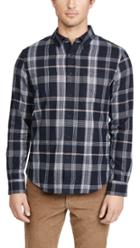 Club Monaco Pop Plaid Long Sleeve Shirt