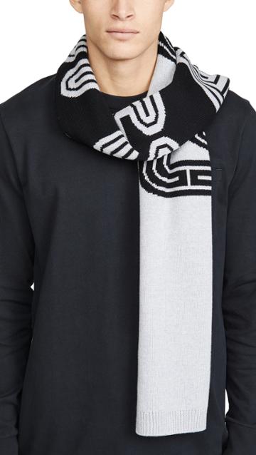 Coach New York Retro Coach Knit Scarf