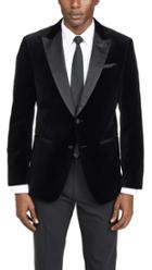 Boss Hugo Boss Velvet Dinner Jacket With Satin Peak Lapels