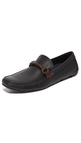 Salvatore Ferragamo Granprix Leather Bit Drivers