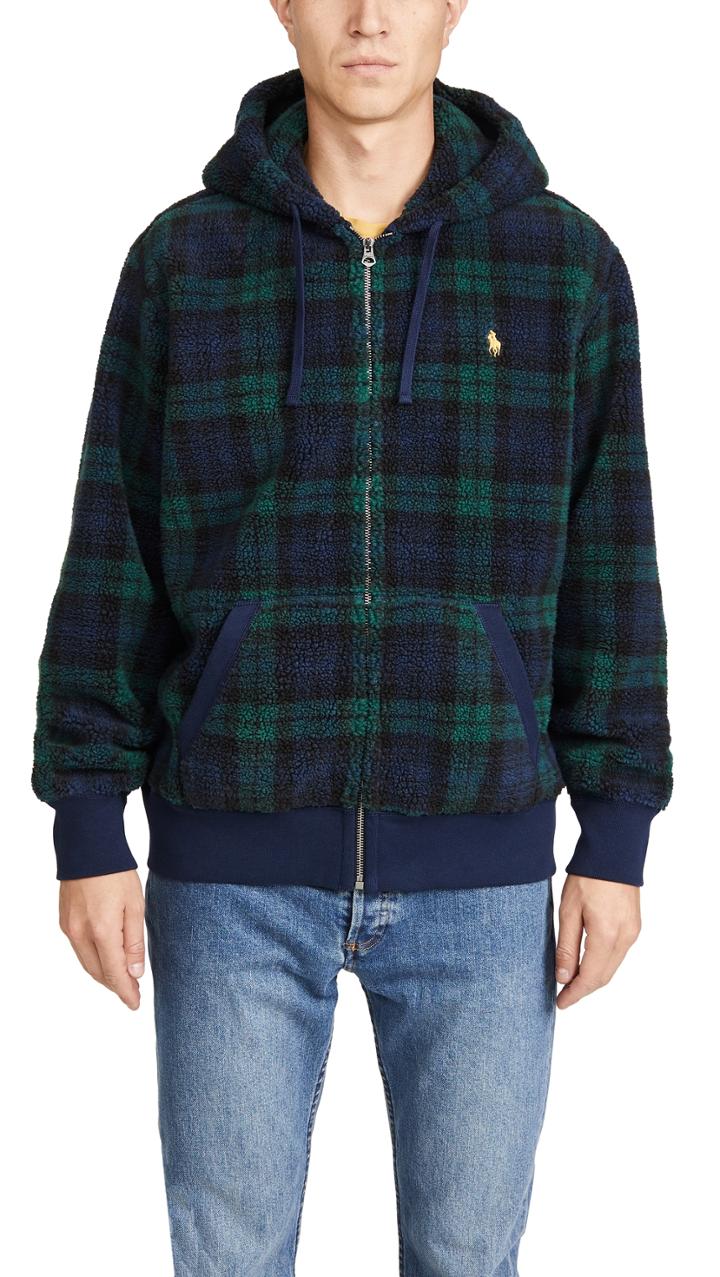 Polo Ralph Lauren Blackwatch Plaid Full Zip Hoodie
