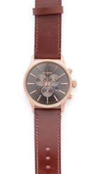 Nixon The Sentry Chronograph Leather Watch