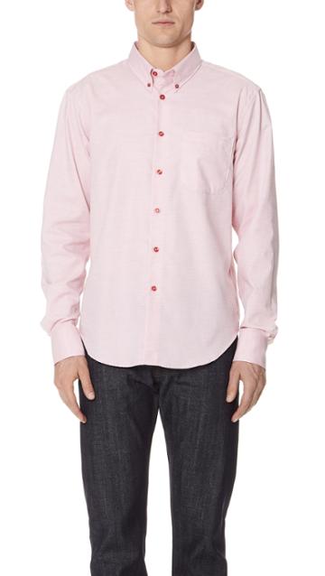 Naked Famous Flower Dyed Oxford Shirt
