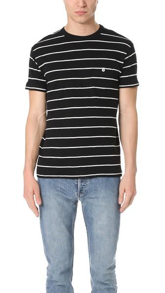 Todd Snyder Thick Stripe Classic Pocket Tee