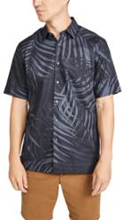 Theory Menlo Short Sleeve Palm Leaf Shirt