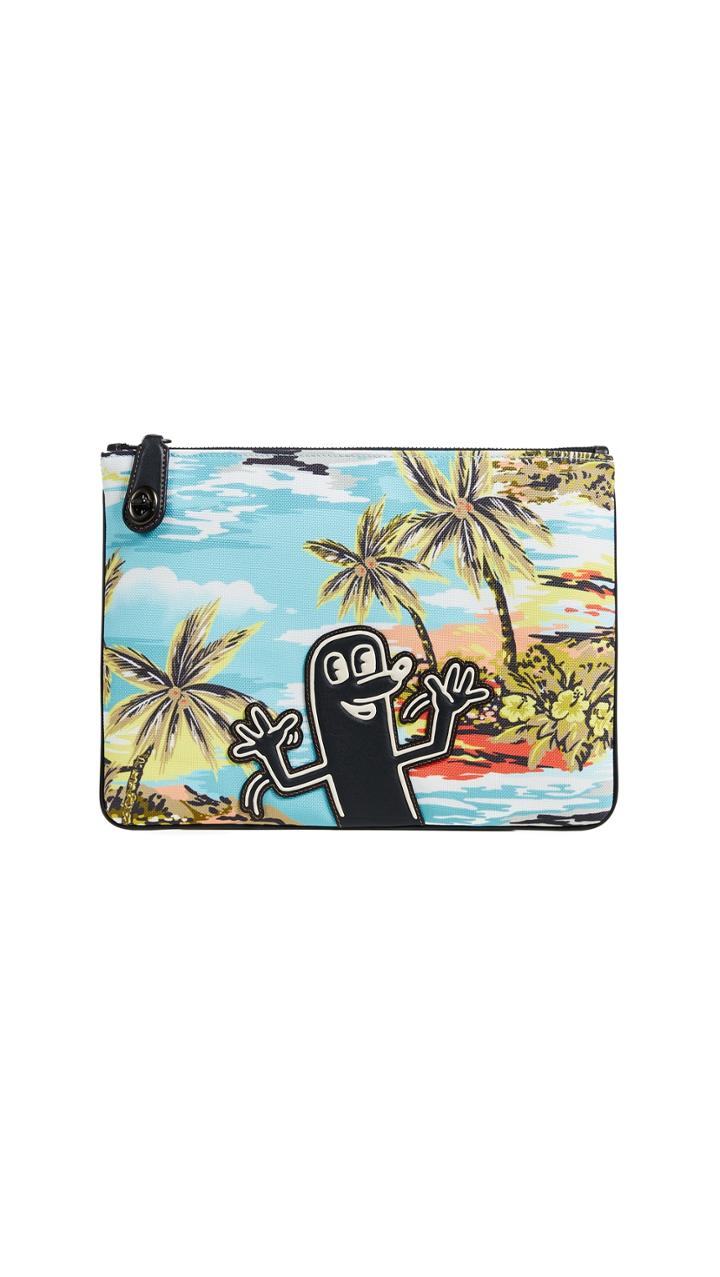 Coach 1941 X Keith Haring Cordura T Lock Pouch