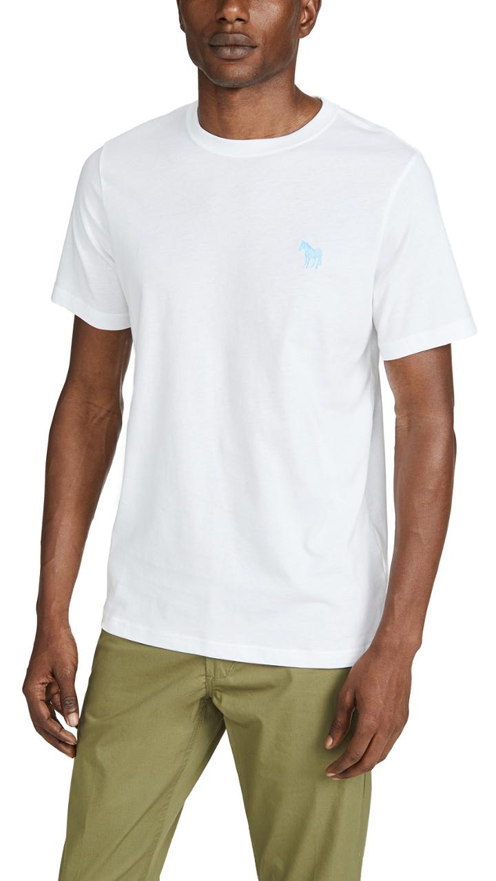 Ps Paul Smith Zebra Print Tee Shirt