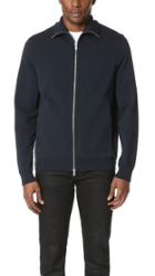 Theory Neofil Kampers Tech Cotton Zip Sweater