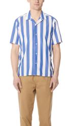 Gitman Vintage Wide Striped Camp Shirt
