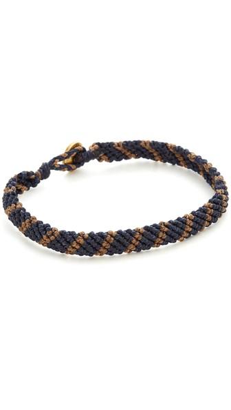 Caputo Co Hand Knotted Stripe Bracelet