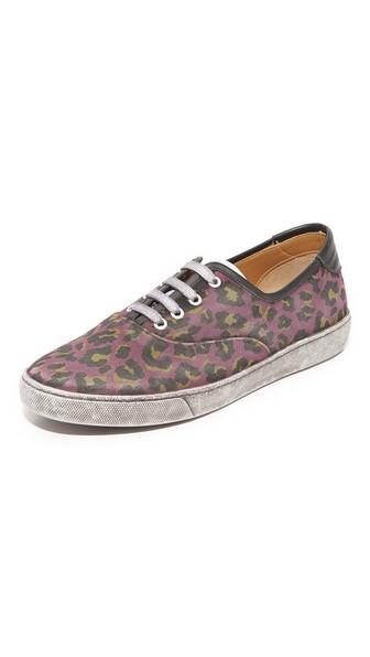Marc Jacobs Canvas Lenny Leopard Sneaker