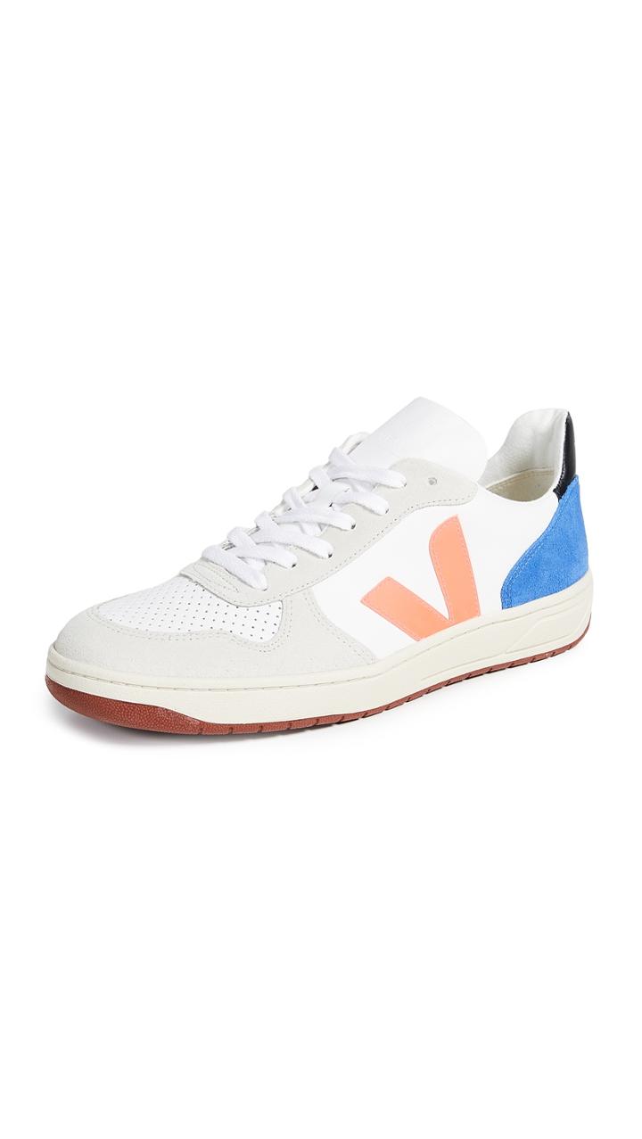 Veja X Bellerose V 10 Bastille Leather Sneakers