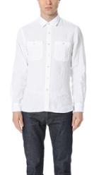 Todd Snyder Long Sleeve Linen Two Pocket Shirt