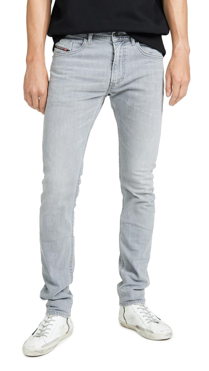 Diesel Thommer Slim Denim In Grey Wash
