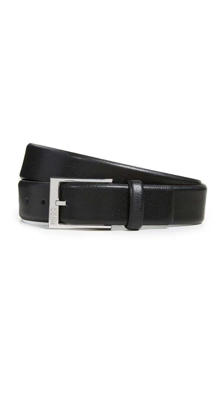 Hugo Gellot Grainy Leather Belt