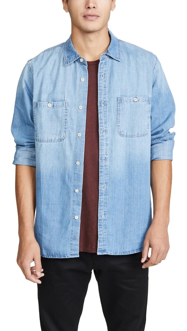 Frame Long Sleeve Double Patch Pocket