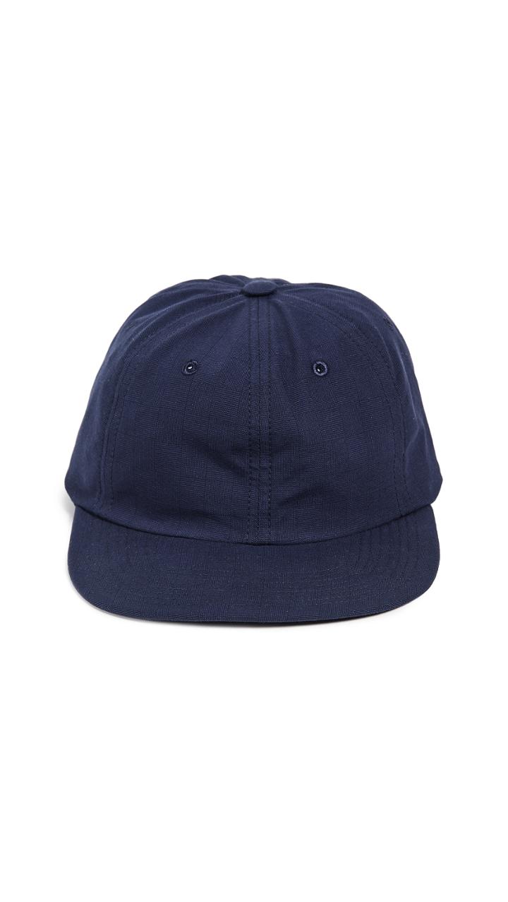 Maison Kitsune Small Check Baseball Cap