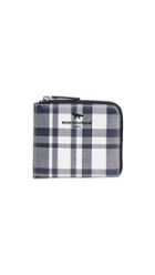 Maison Kitsune Coated Checked Coin Purse