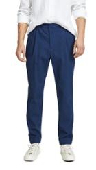 Officine Generale Indigo Seersucker Drew Pants