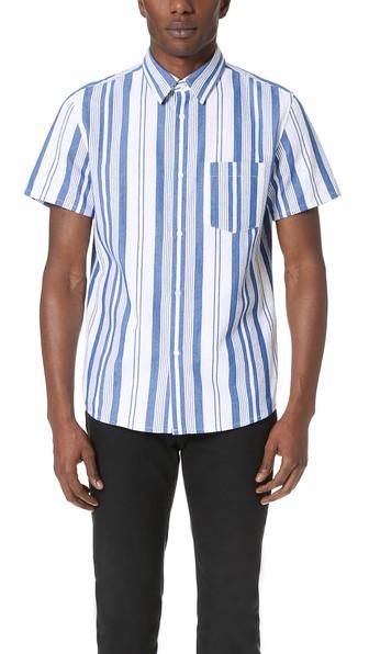 A P C Short Sleeve Bryan Shirt