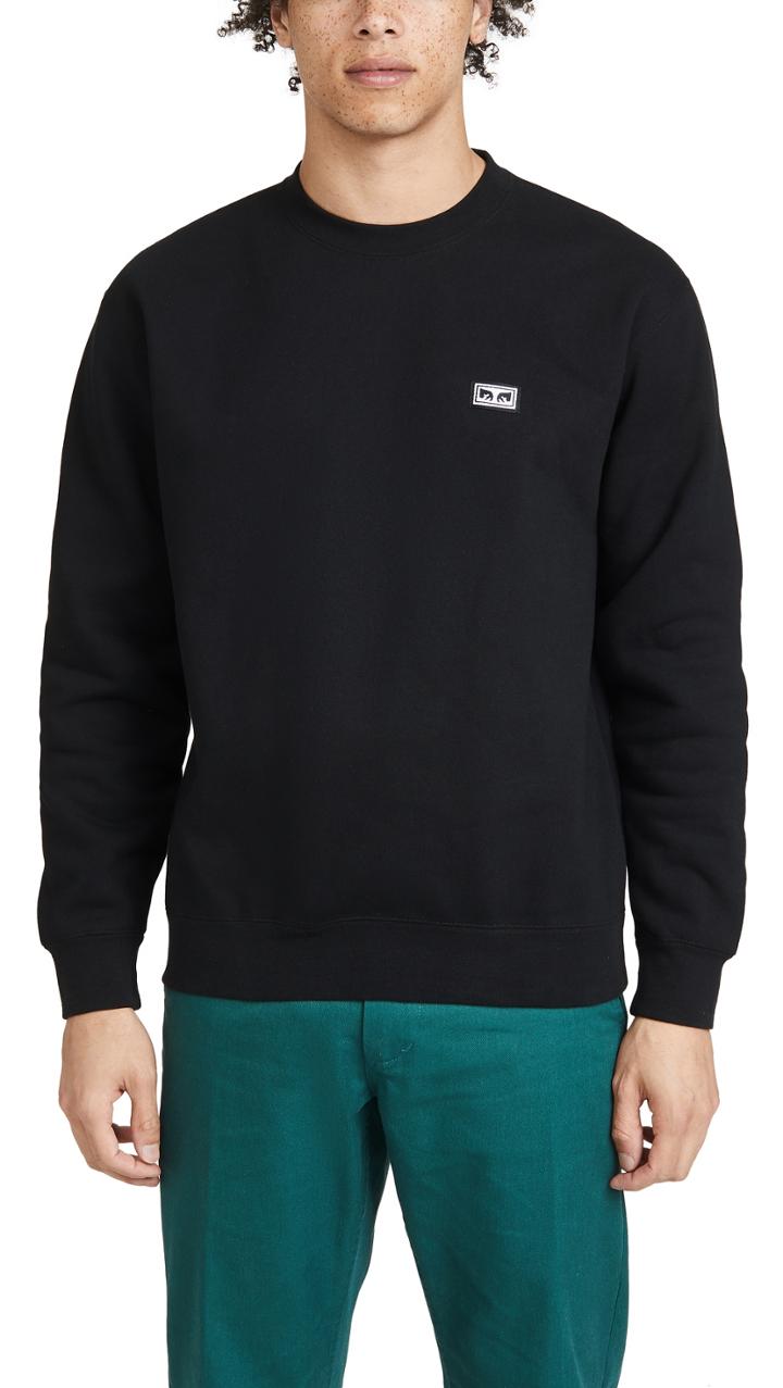 Obey All Eyez Pullover Crew Neck Sweatshirt