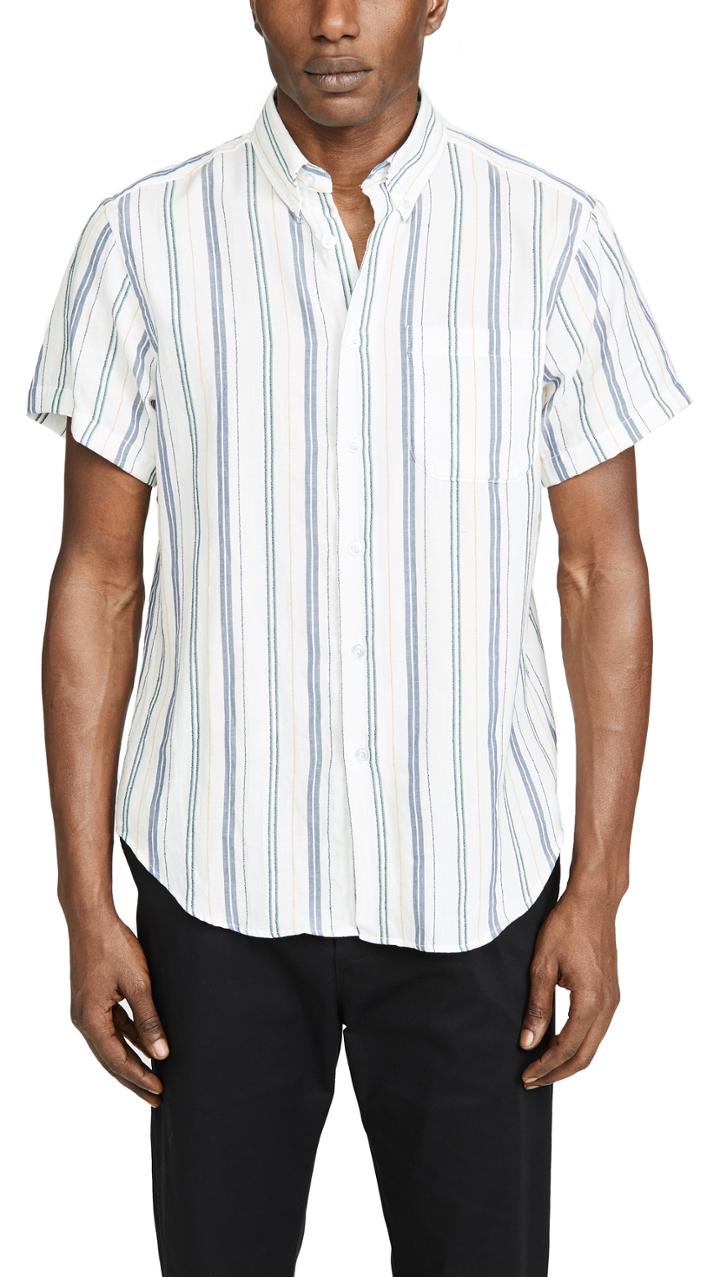Naked Famous Boucle Stripe Easy Shirt