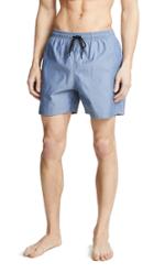 Solid Striped The Classic Chambray Trunks