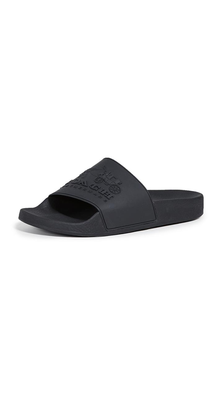 Coach New York Coach 3d Logo Slide Sandals