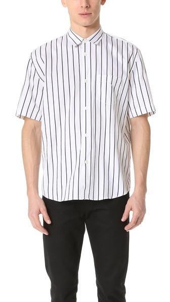 Our Legacy Initial Short Sleeve Stripe Shirt
