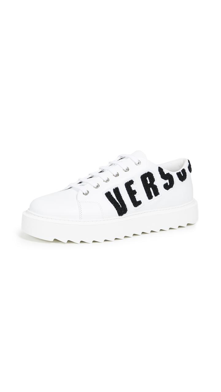 Versus Low Top Logo Platform Sneakers