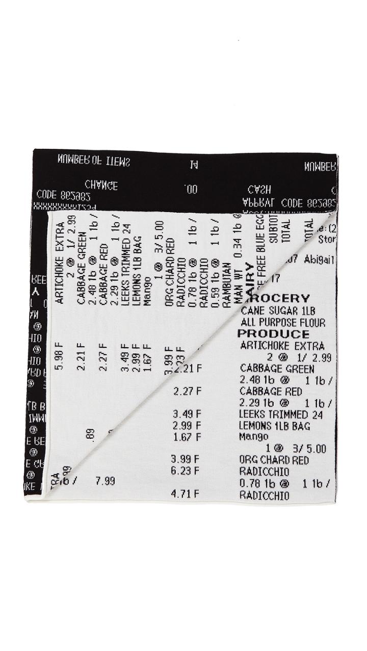 3 1 Phillip Lim Receipt Print Scarf