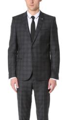 The Kooples Check Suit Jacket