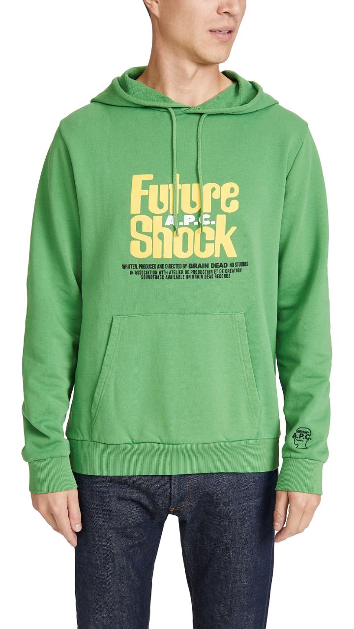 A P C X Brain Dead Spacey Pullover Hoodie