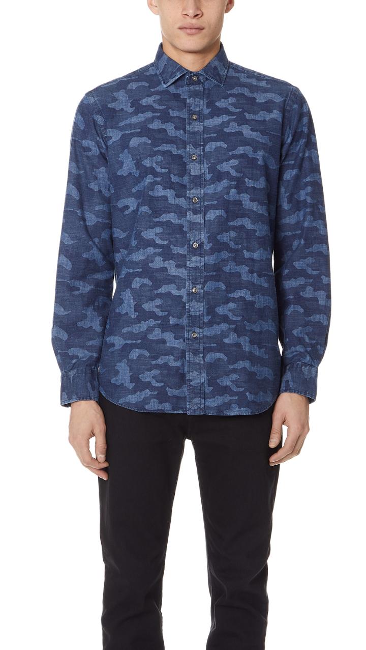Polo Ralph Lauren Indigo Camo Shirt
