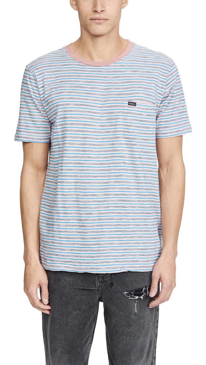 Rvca Foz Striped T Shirt