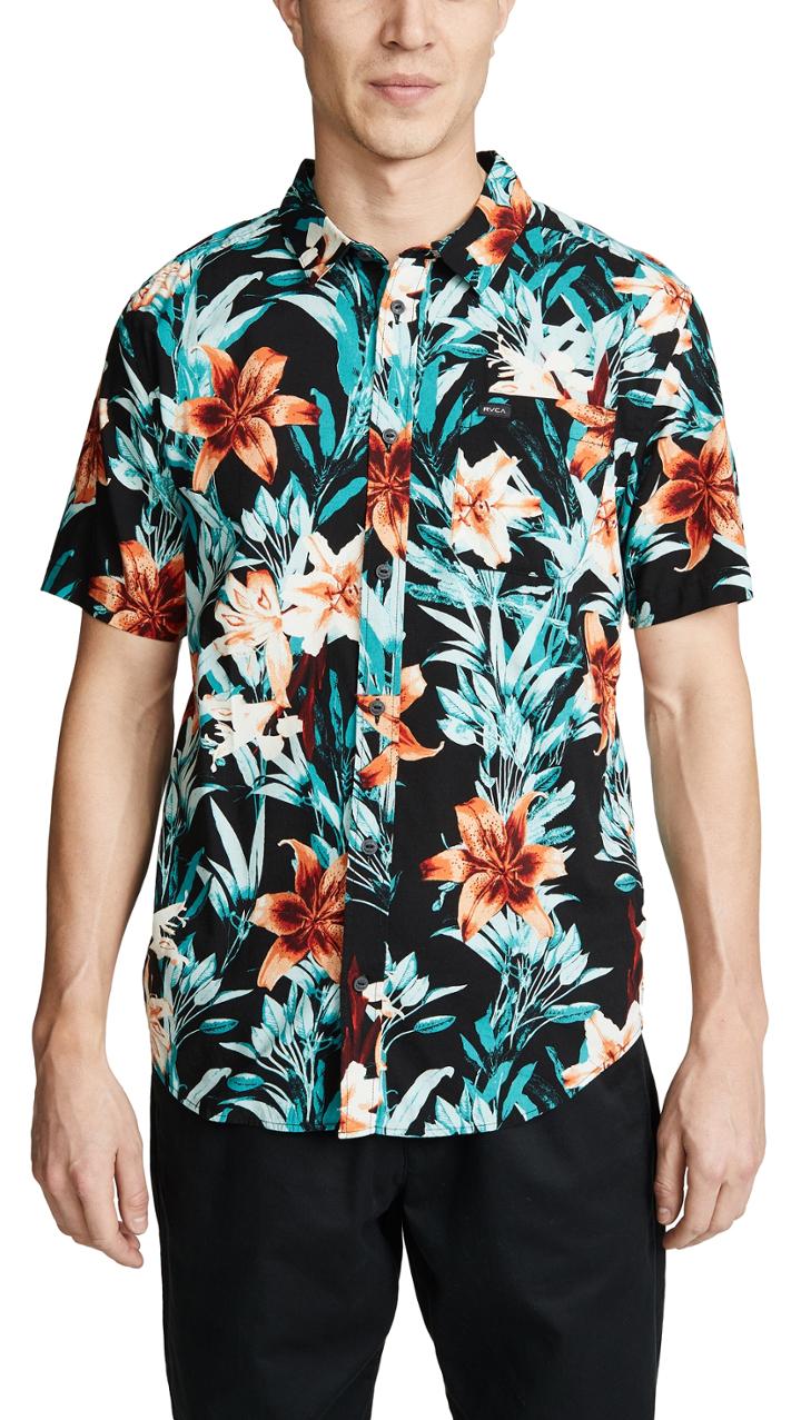 Rvca Montague Floral Shirt